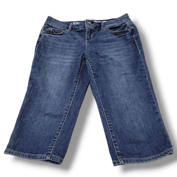 DKNY Jeans Size 4 W29"xL15.5" Women's DKNY Ludlow Jeans Capris Capri Pants Blue - Picture 1 of 6